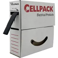 Cellpack 127081 Krympeslange uden lim Sort 19.10 mm 9.50 mm Krympningshastighed:2:1 7 m
