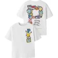 Name it T-shirt - Noos - NkmJeno - Pokémon - Bright White - - 9-10 år (134-140) - T-Shirt