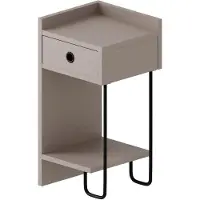Kalune Design Kalune_Desig sengebord Tbl Siriusleft L. Brwn 30x32x61