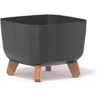 Prosperplast gracia square 24 cm antracito spalva