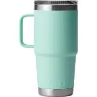 Yeti Rambler Travel Mug 20oz Stronghold Lid, Seafoam, thermos travel mug with lid, 591 ml