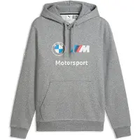 Puma BMW M MOTORSPORT Essentials Hoodie Men, Motorsport, Medium Gray Heather, XL