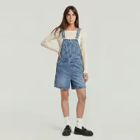 G-Star Short Dungaree - Medium blue - Women