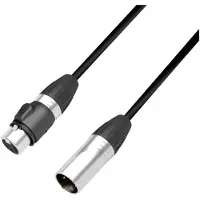 Adam hall DGH 2000, 20 m, XLR/XLR, Hanstik/Hunstik, Guld, Sort, Oxygenfri kobber