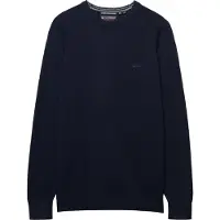Superdry Superdrytil mænd. M6110689A Navy pullover i uldblanding (XL), Casual, Bomuld, Blå