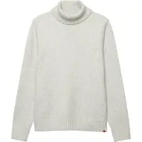 Superdry Superdrytil mænd. M6110618A Jersey Brushed Roll lysegrå (M), Casual, Polyester