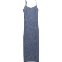 Superdry Superdrytil kvinder. W8012119A Trykt maxikjole blå (S), Casual, Viscose, Uden ærmer/stropper