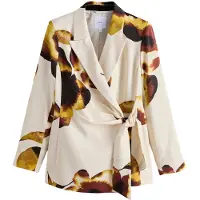 Next Blazer lysebeige / brun / mørkegul