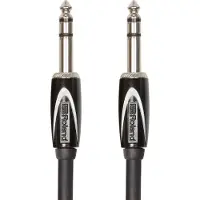 Roland RCC-15-TRTR, 6.35mm TRS, Hanstik, 6.35mm TRS, Hanstik, 4,5 m, Sort