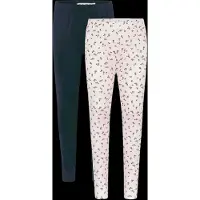 Minymo Leggings - 2-Pak - Offwhite/Navy - - 4 år (104) - Leggings
