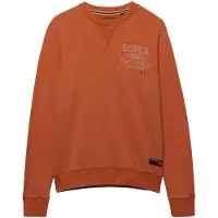 Superdry Superdrytil mænd. M2014466A Vintage Prep Relaxed Crew sweatshirt i orange (XXL), Casual, Bomuld