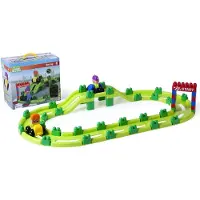 Miniland Super Blocks Racing Byggespil 70 Enheder
