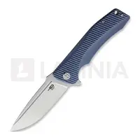 Bestech Mako - Stonewash + Satin - G10 foldekniv, grå