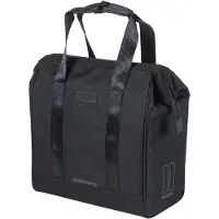 Basil Grand Bicycle Shopper 23L cykeltaske enkelt med MIK Hooks System vandtæt black (NEW 2026)