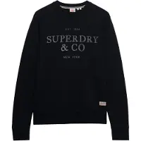 Superdry Superdrytil mænd. M2014717A Sweatshirt 1954 Company Relaxed marineblå (S), Casual, Bomuld