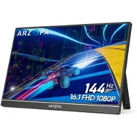Arzopa Monitorius Z1FC Portable Monitorius 16.1 144hz IPS Full HD 1080p Metal Housing Przenośny monitorius + pouzdro