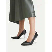 Ralph Lauren Lauren Ralph Laurentil kvinder. 802P09032001 Lindella II pumps i sort skind (40), Læder, 8-10, Ingen, Casual, Klassisk