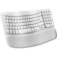 Logitech Wave Keys - Off-White - ND - Ergonomisk tastatur - Nordisk - Hvid