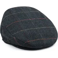 Barbour Wilkin Flat Cap Herringbone Flerfarvet Grøn ørkegrøn åle