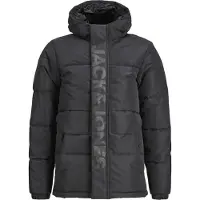 Jack & Jones Dynejakke - JCOSpeed - Sort/Tone In Tone - - 8 år (128) - Dunjakke