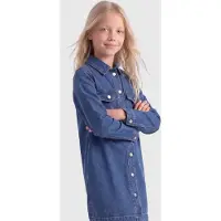 ONLY Kjole - KogBelle - Medium blue Denim - - 12 år (152) - Kjole
