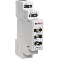 ZAMEL strømindikator 230V/400V 3xLED gul TN LKM-01-30 (EXT10000038)