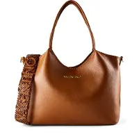 Mario Valentino Valentinotil kvinder. VBS9W901 Brun shopper-taske (OSFA), Casual, Polyuretan