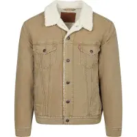 Levi's Levi'stil mænd. 16365-0305 Jakke Type 3 Sherpa brun (S), Casual, Bomuld