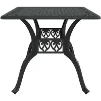 Super Merchant havebord 150x90x72 cm støbt aluminium sort