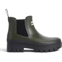 Barbour Barbourtil kvinder. LRF0100 Halton Chelsea Welly støvler grøn (37), Fast, 1-3 cm, Ingen, Casual, Udendørs