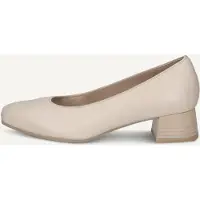 Caprice Pumps, beige, made of Leather with Block heel, Size 41