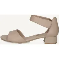 Caprice Heeled sandal, beige, made of Leather with Block heel, Size 36