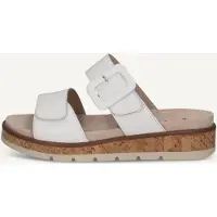 Caprice Mule, white, made of Leather without heel, Size 42