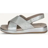 Caprice Sandal, metallic, made of Leather without heel, Size 40