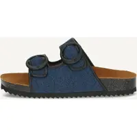 Caprice Mule, blue, made of Leather and synthetic without heel, Size 37