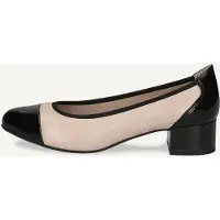 Caprice Pumps, beige, made of Leather and textile with Block heel, Size 36