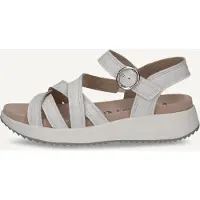 Caprice Sandal, white, made of Leather without heel, Size 41