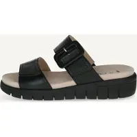 Caprice Mule, black, made of Leather without heel, Size 41