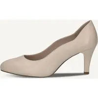 Caprice Pumps, white, made of Leather with Funnel heel, Size 37.5