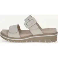 Caprice Mule, white, made of Leather with Wedge heel, Size 39