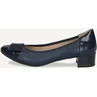 Caprice Pumps, blue, made of Leather and textile with Block heel, Size 39