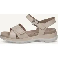 Caprice Sandal, beige, made of Leather without heel, Size 42