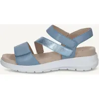 Caprice Sandal, blue, made of Leather without heel, Size 41