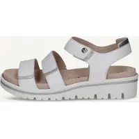 Caprice Sandal, white, made of Leather with Wedge heel, Size 39