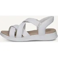 Caprice Sandal, white, made of Leather without heel, Size 38