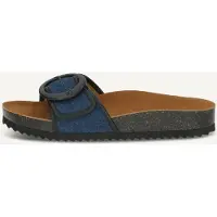 Caprice Mule, blue, made of Leather and synthetic without heel, Size 39