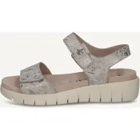 Caprice Sandal, white, made of Leather without heel, Size 40