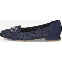 Caprice Slipper, blue, made of Leather and synthetic with Trapeze heel, Size 38