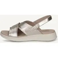 Caprice Sandal, metallic, made of Leather without heel, Size 38
