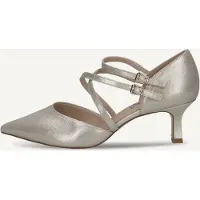 Caprice Pumps, metallic, made of Leather with Queenie, Size 37.5